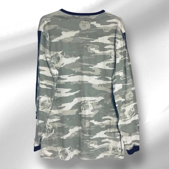 NANA JUDY Favour Crewneck Long Sleeve Sleeves Detail Rose Camo XL - Picture 2 of 8